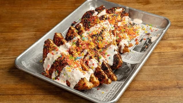 Rainbow Cereal French Toast.