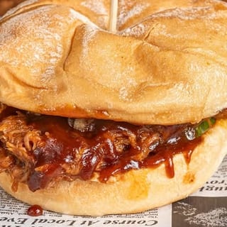 Benny's BBQ Pulled Pork Sandwich