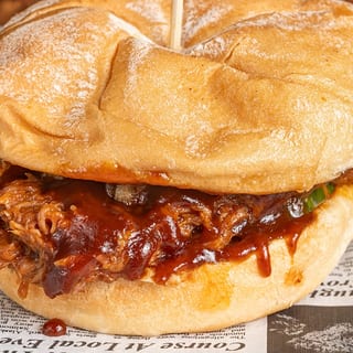 Benny's BBQ Pulled Pork Sandwich